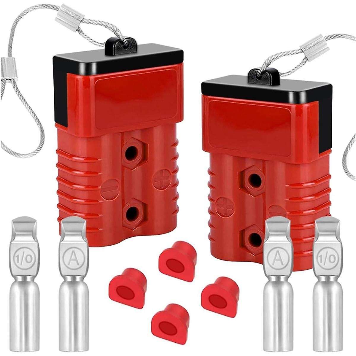 2Pack 175Amp Battery Quick Connect Plugs and Connectors1/0-4 Gauge Battery Quick Disconnect for Winc