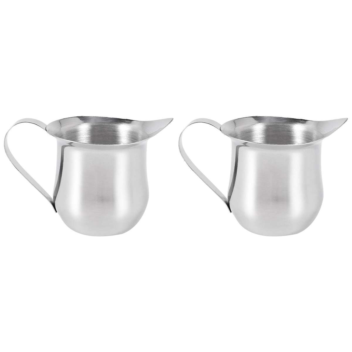 2pack 3oz Stainless Steel Bell Creamer Espresso Shot Frothing Pitcher Cup Latte Art Espresso Measur