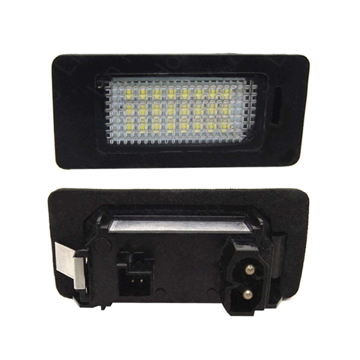 2Pcs 12V Car Rear LED License Number Plate Light 63267193293 63267165646 for E39 E82 E88 E90