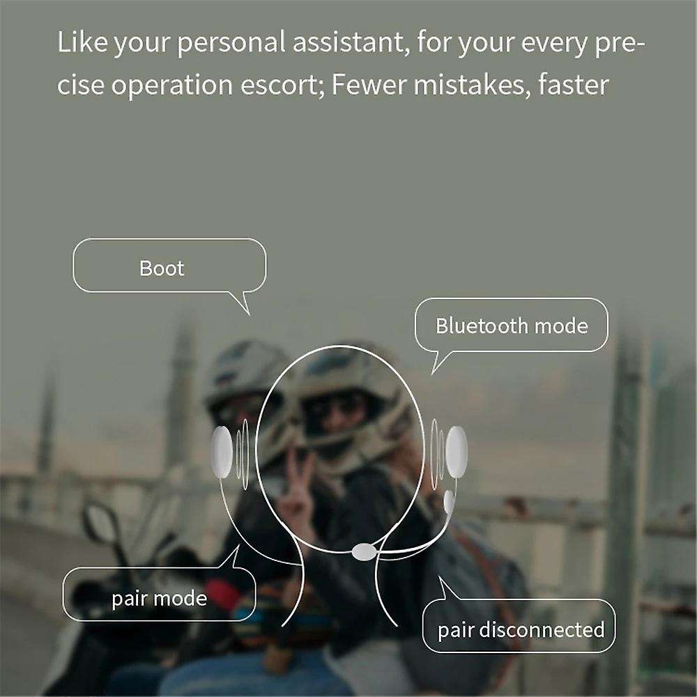2pcs Bluetooth Intercom Motorcycle Full Helmet Bluetooth Headset for 2 Intercomunicador Wireless Hea