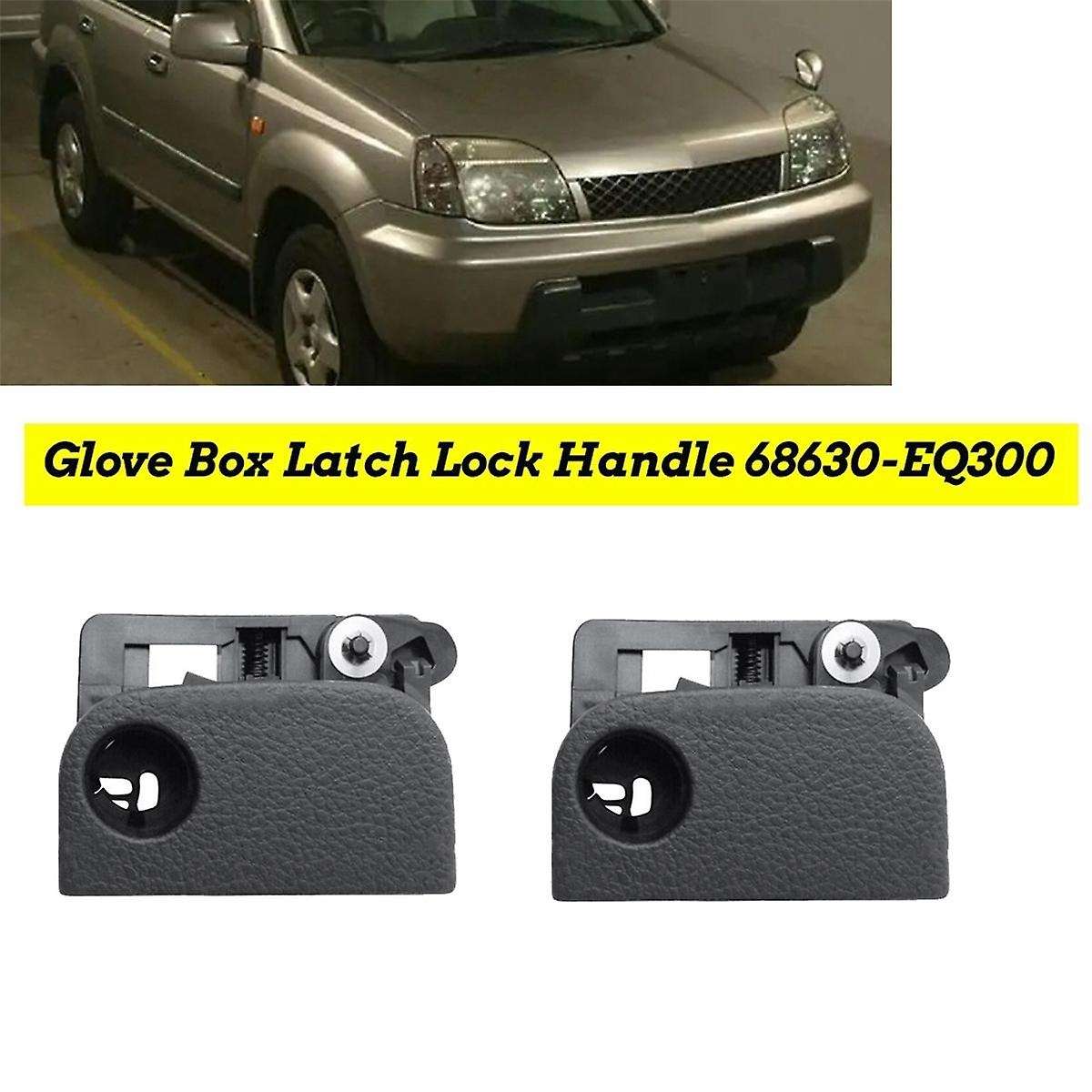 2PCS Car Glove Box Latch Lock Handle 68630-EQ300 for T30 2001-2006 Grocery Box Lock Lid Assy 68630E