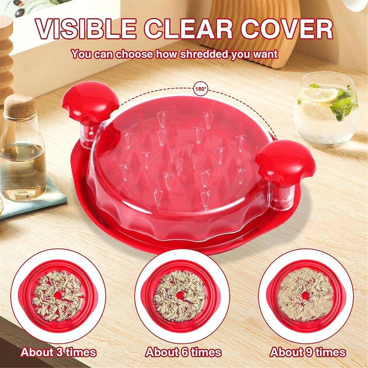 2PCS Chicken Shredder Tool Twist - Large Meat Shredder Tool Twist Visible Shredded Chicken Tool Chi