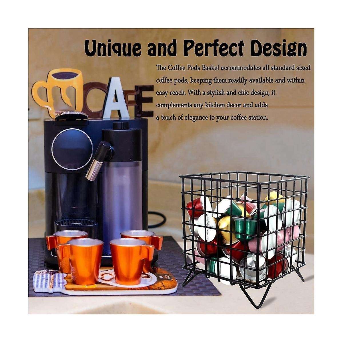 2PCS Coffee Pod Holder,K Cup Organizer,Coffee Bar Organizer,K Cup Organizer,Coffee Pod Storage Orga