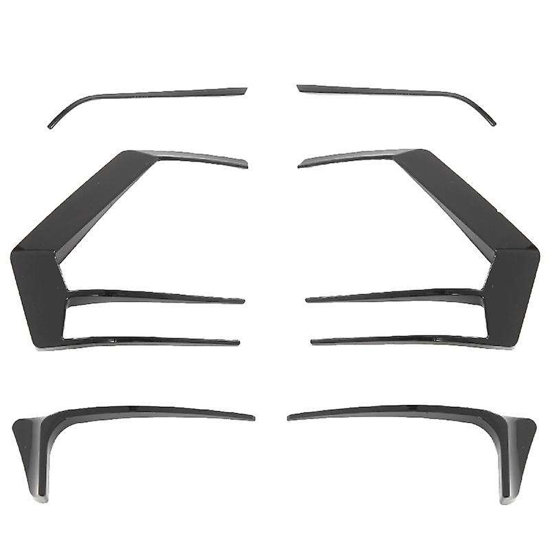 2PCS for Golf 7.5 MK7.5 R400 2017-2019 Rear Bumper Splitter Canard Rear Spoiler Fog Lamp Trim