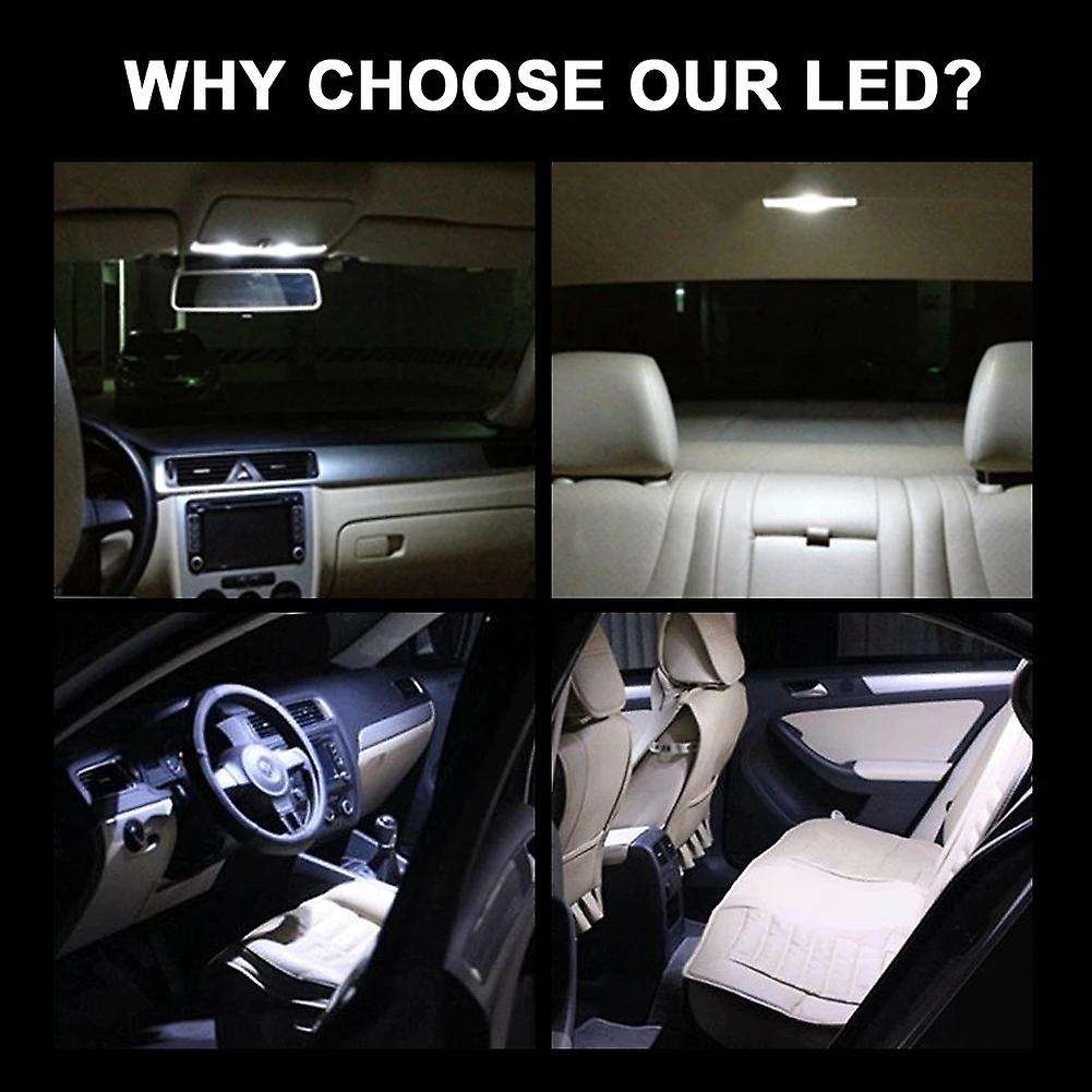 2Pcs Front+Rear Car Dome Roof Light Roof Reading Lamp for  CC Golf 4 5 6 Plus 1K2