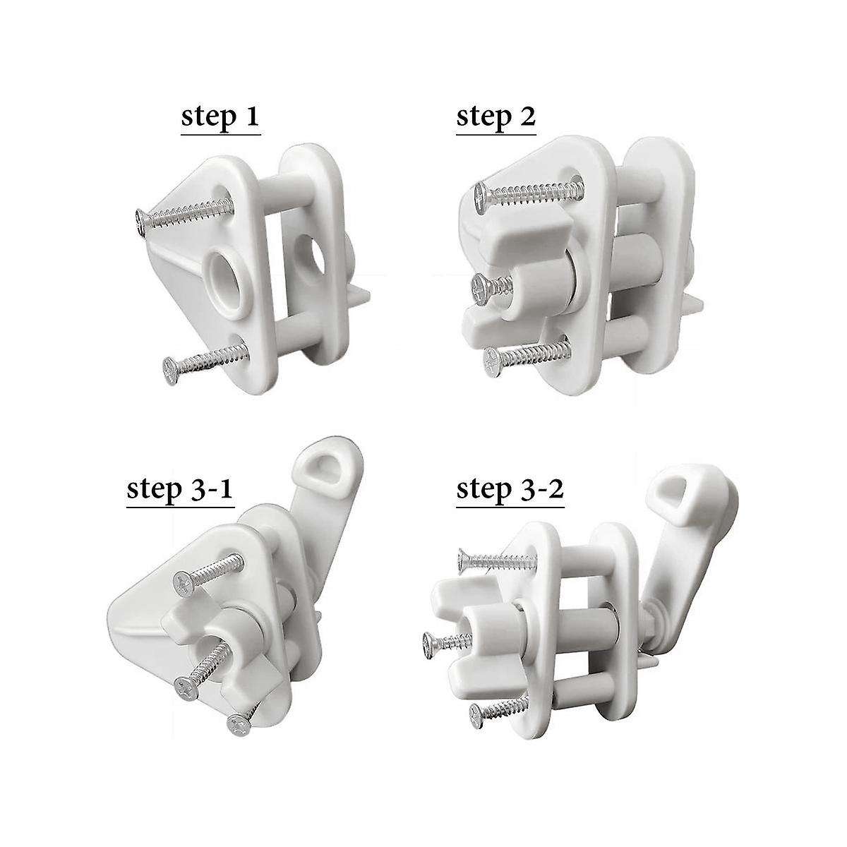 2Pcs Marine Pontoon Boat Replacement Door Latches,for Square Frames 1-1.25 Inch,for Left or Right Hi