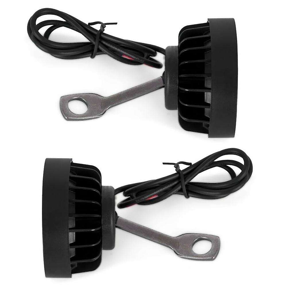 2PCS Motorcycle Headlight Fog Driving Lights Front head light lamp 6 LED Rearview Mirror Spotlight w