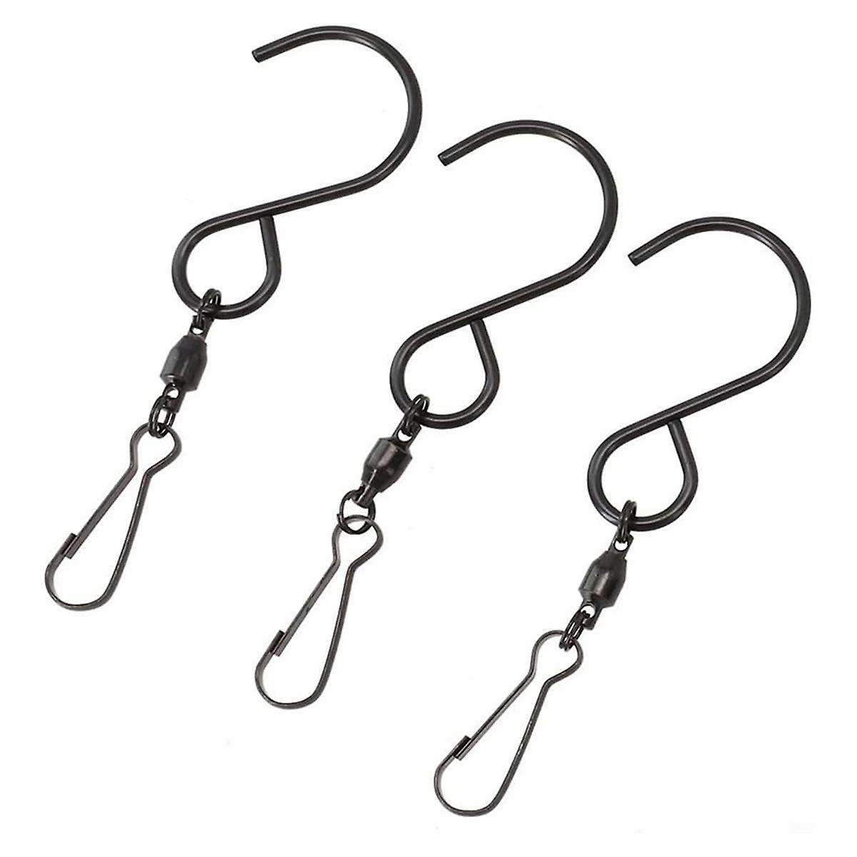 2PCS Versatile Rotating Hooks for Hanging Crystal Twisters and Bird Feeders