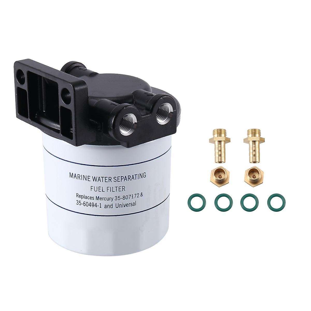2pcs Water Separating Fuel Filter for Mercury 4.3 5.0 5.7 7.4 Water Seperating Filter 35-802893q01