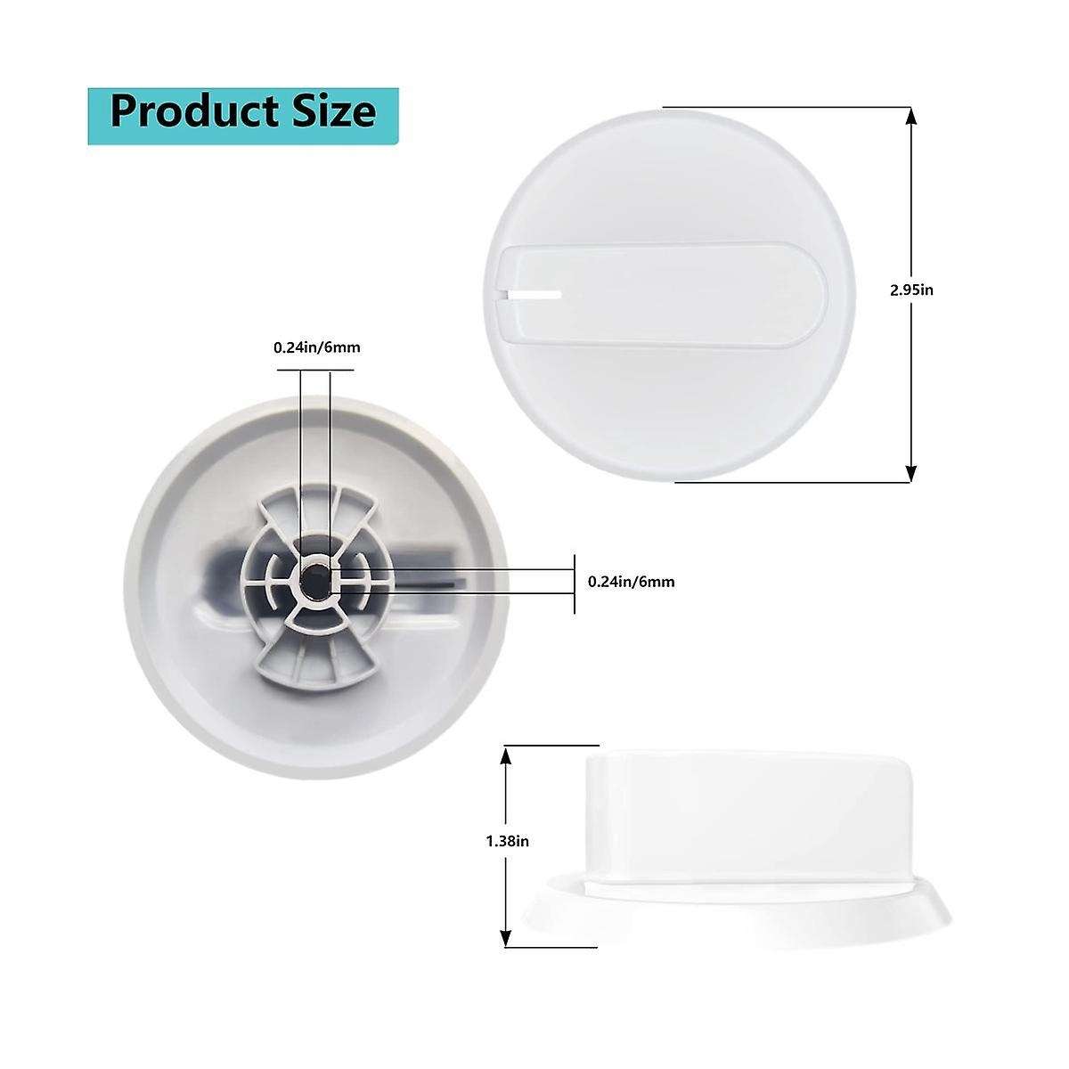 2pcs We03x25285 Dryer Main Control Knob for Dryer Dryer Replaceable for Ap6032623/ps11763058 Dryer