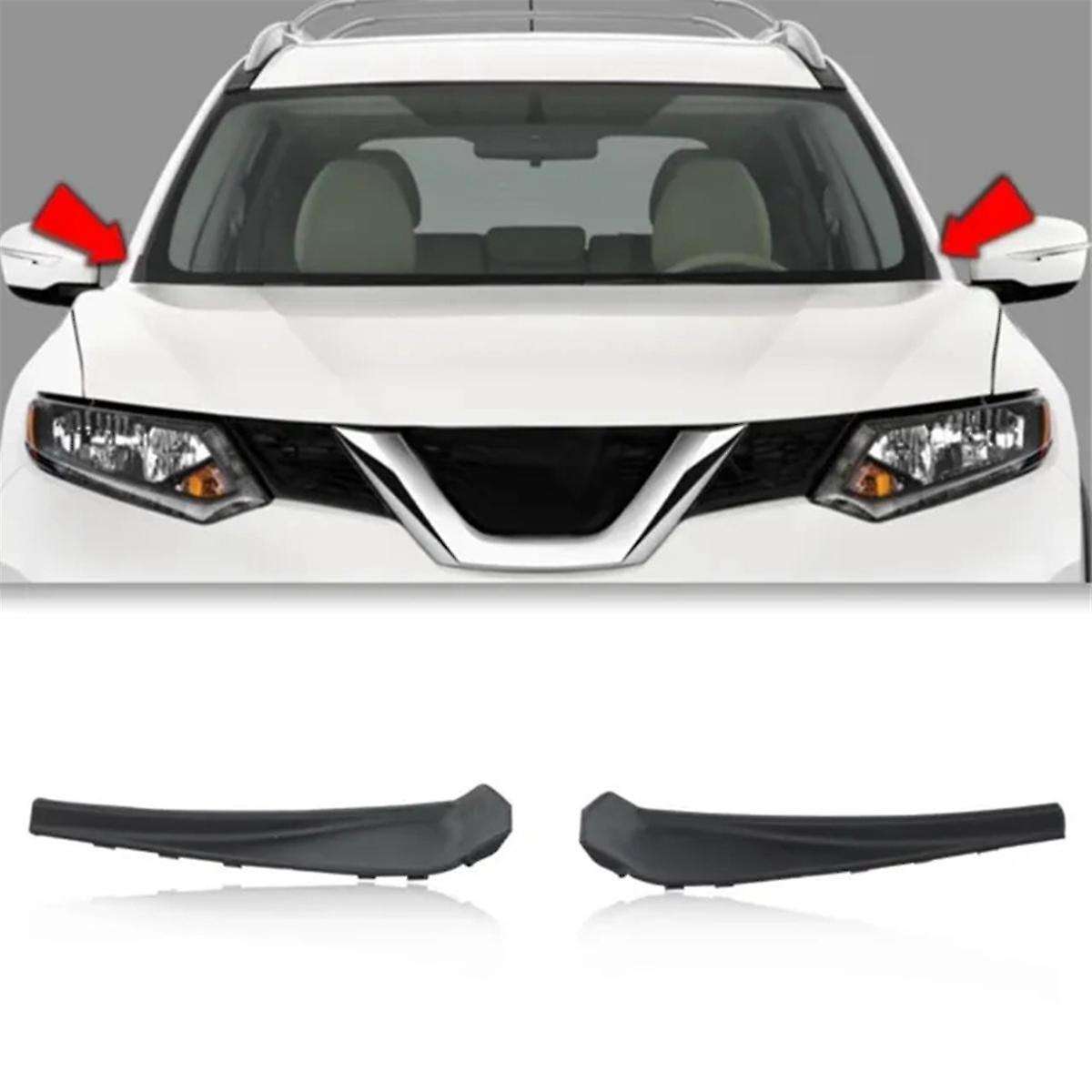 2PCS Windshield Wiper Cowl Extension Trims for for Rogue 2014-20 66895-4CL0A 66895-4BA1A 66894-4CL0