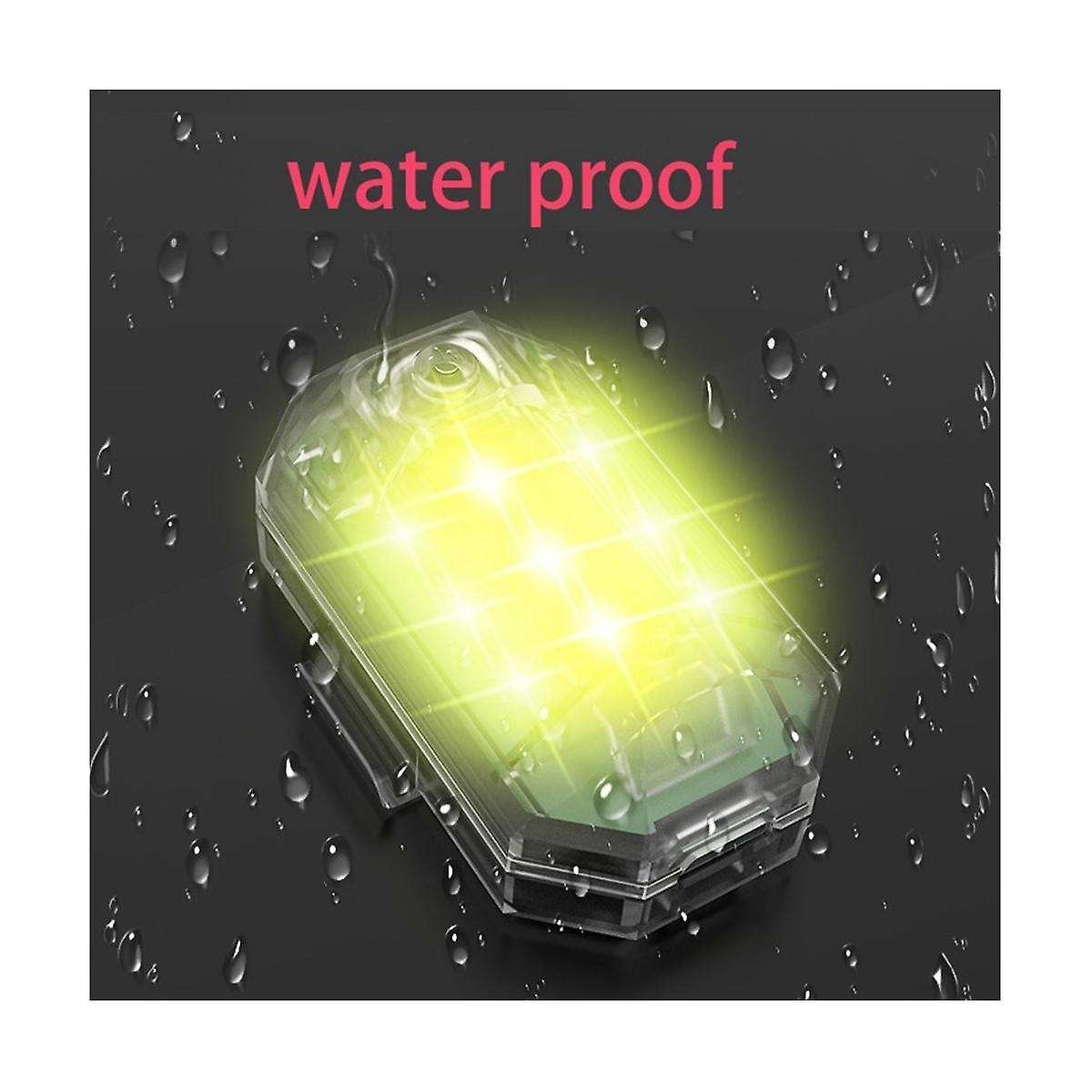 2pcs Wireless Remote Control Led Strobe Light for Car Motorcycle Bike 7 Colors Anti-collision Flash