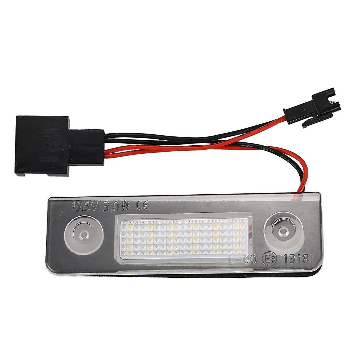 2X Car White Canbus Error Free Led License Plate Light for Roomster 5J Auto Warning Lamp