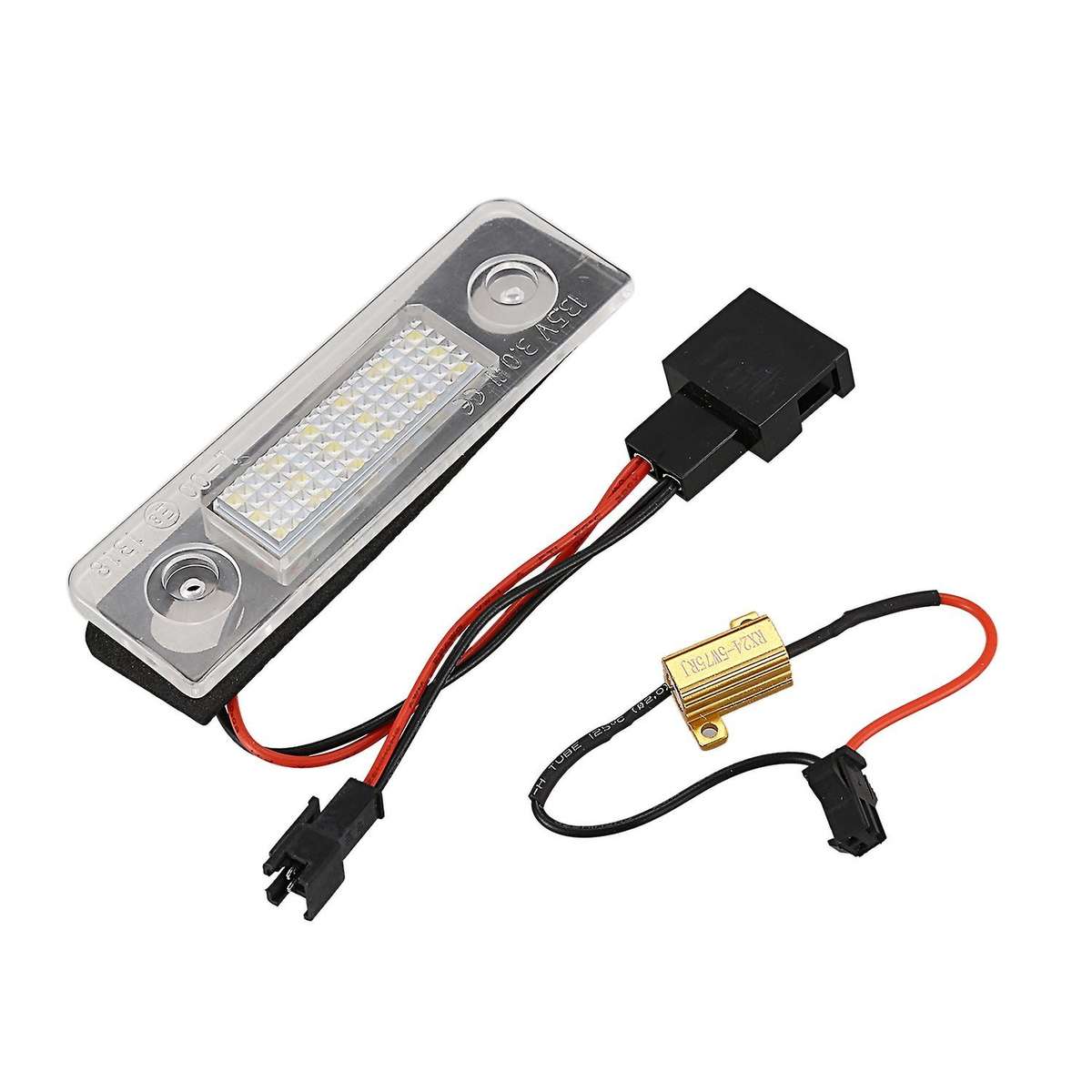 2X Car White Canbus Error Free Led License Plate Light for Roomster 5J Auto Warning Lamp