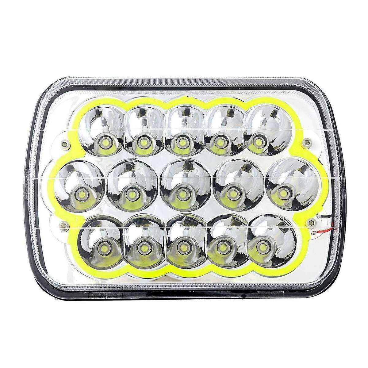 2X Dot 7X6Inch 5X7Inch 360W Led Headlight Halo Ring Drl for Xj
