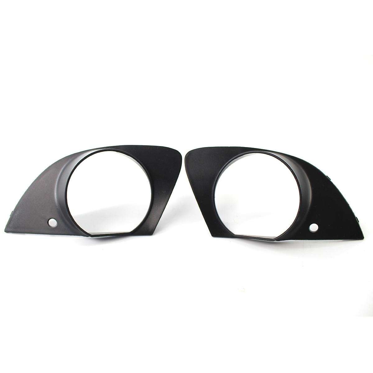 2X Front Bumper Fog Lamp Grill Frame Cover Trim for  7 Series E65 E66 2006-2008 51117142179 51117142