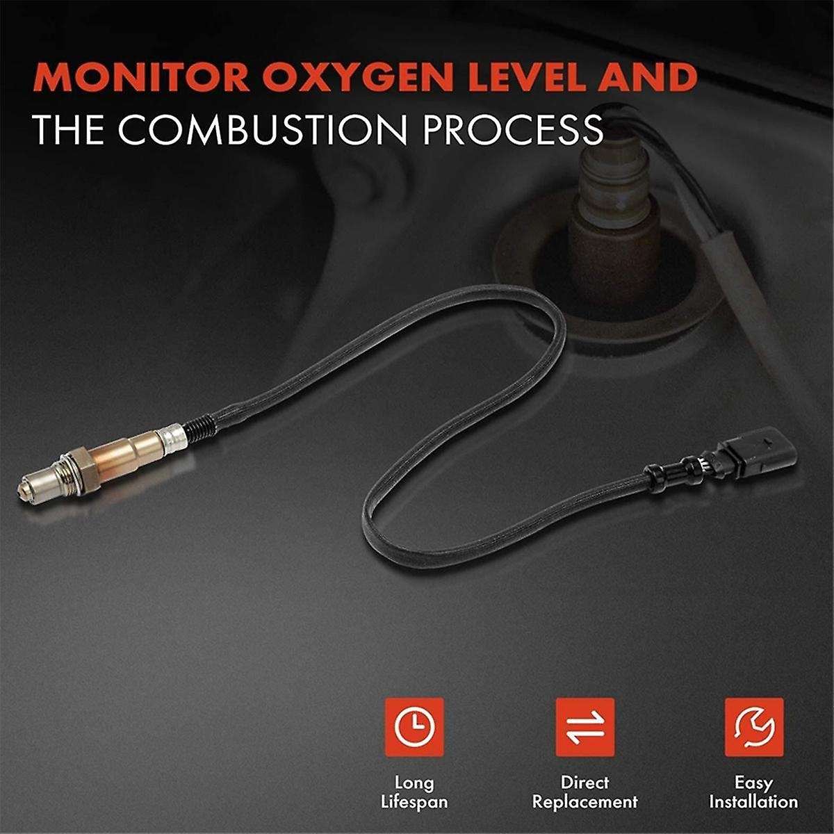 2x Upstream & Downstream O2 Oxygen Sensor for A4 2009-2016 Q5 A5 A6 250-24672 250-25040