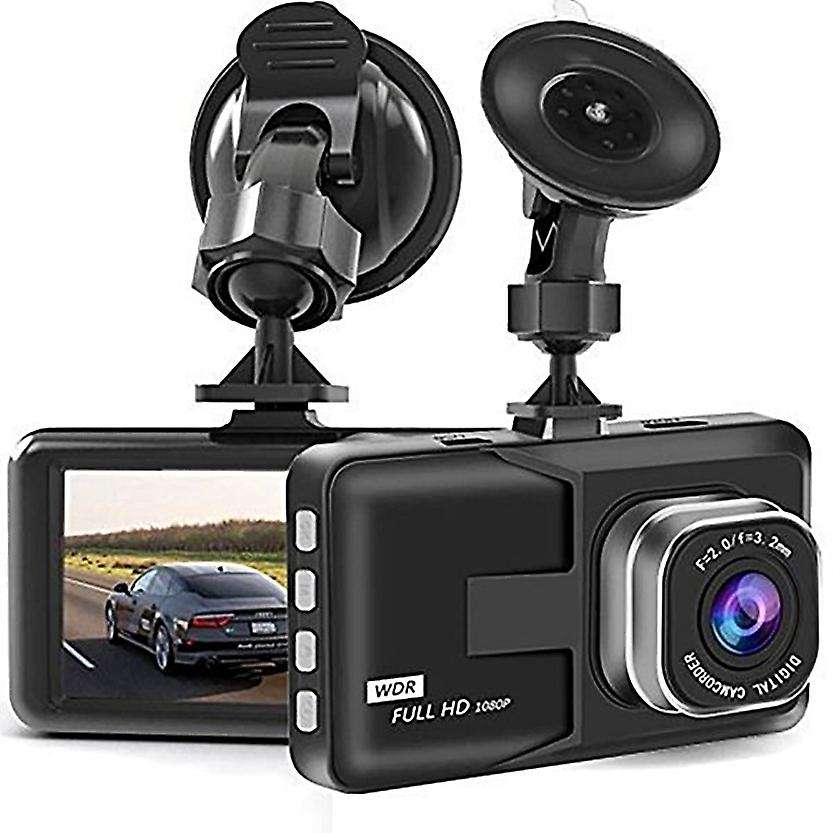 3 Inch Car DVR Video Recorder 1080P Cycle Recording Night Vision Wide Angle Driving Recorder A