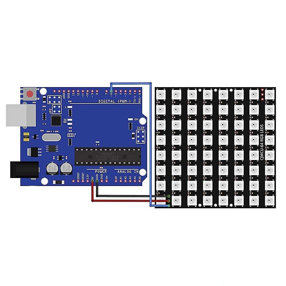 3 x U 64 LED Matrix Panel CJMCU-8X8 Module Compatible with for and for Raspberry Pi