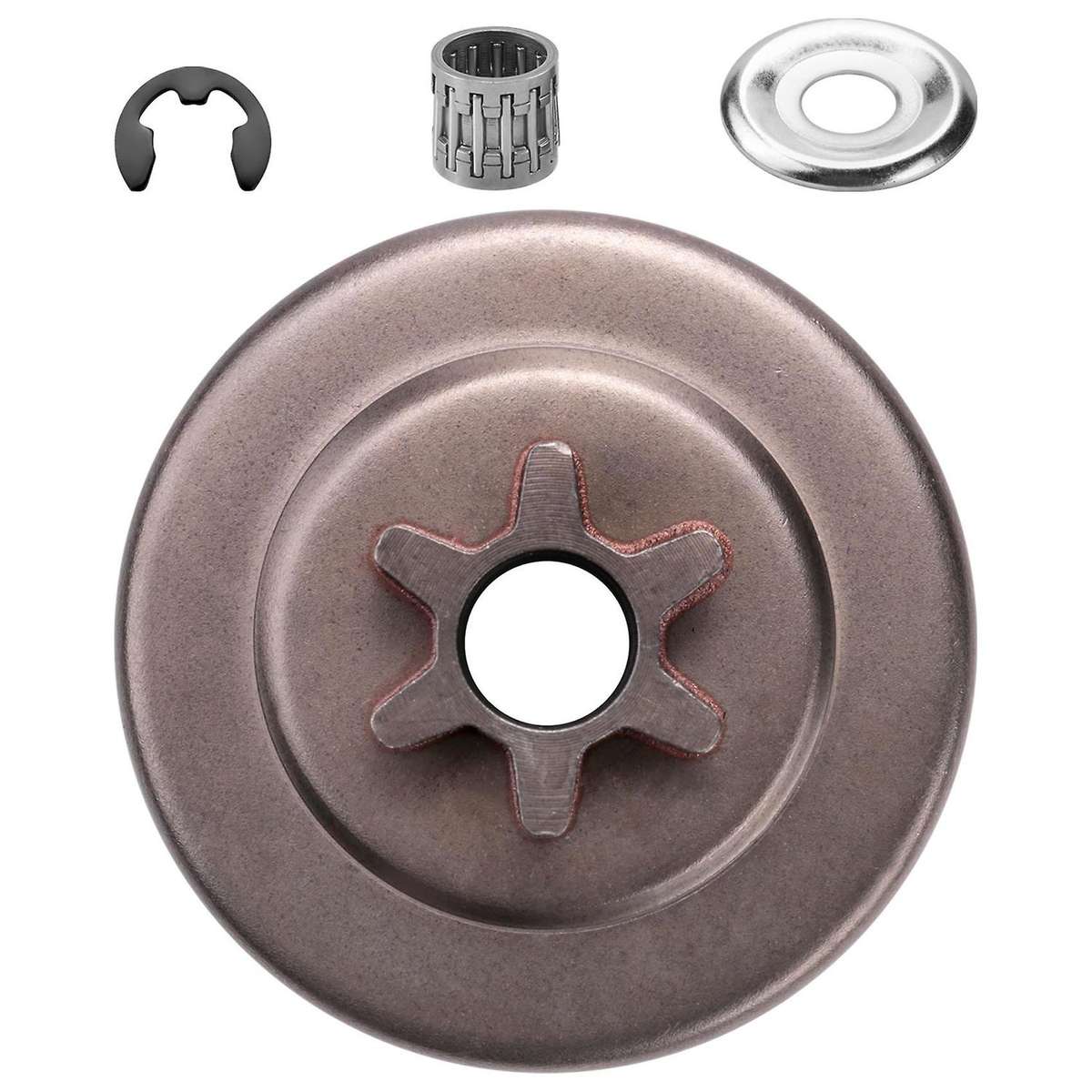 3/8 6T Clutch Drum Sprocket Washer E- Kit for Chainsaw 017 018 021 023 025 Ms170 Ms180 Ms210 Ms230