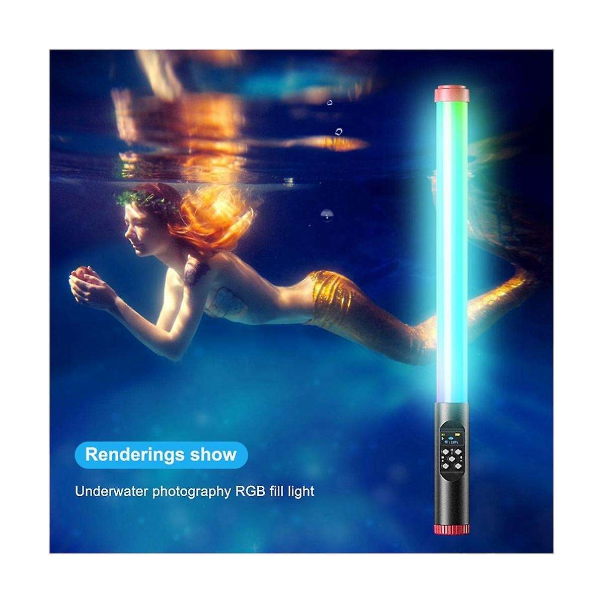 3000-6000k Color Temperature Rgb Fill Light Stick Live Photo Ambient Light Handheld Diving Led Color