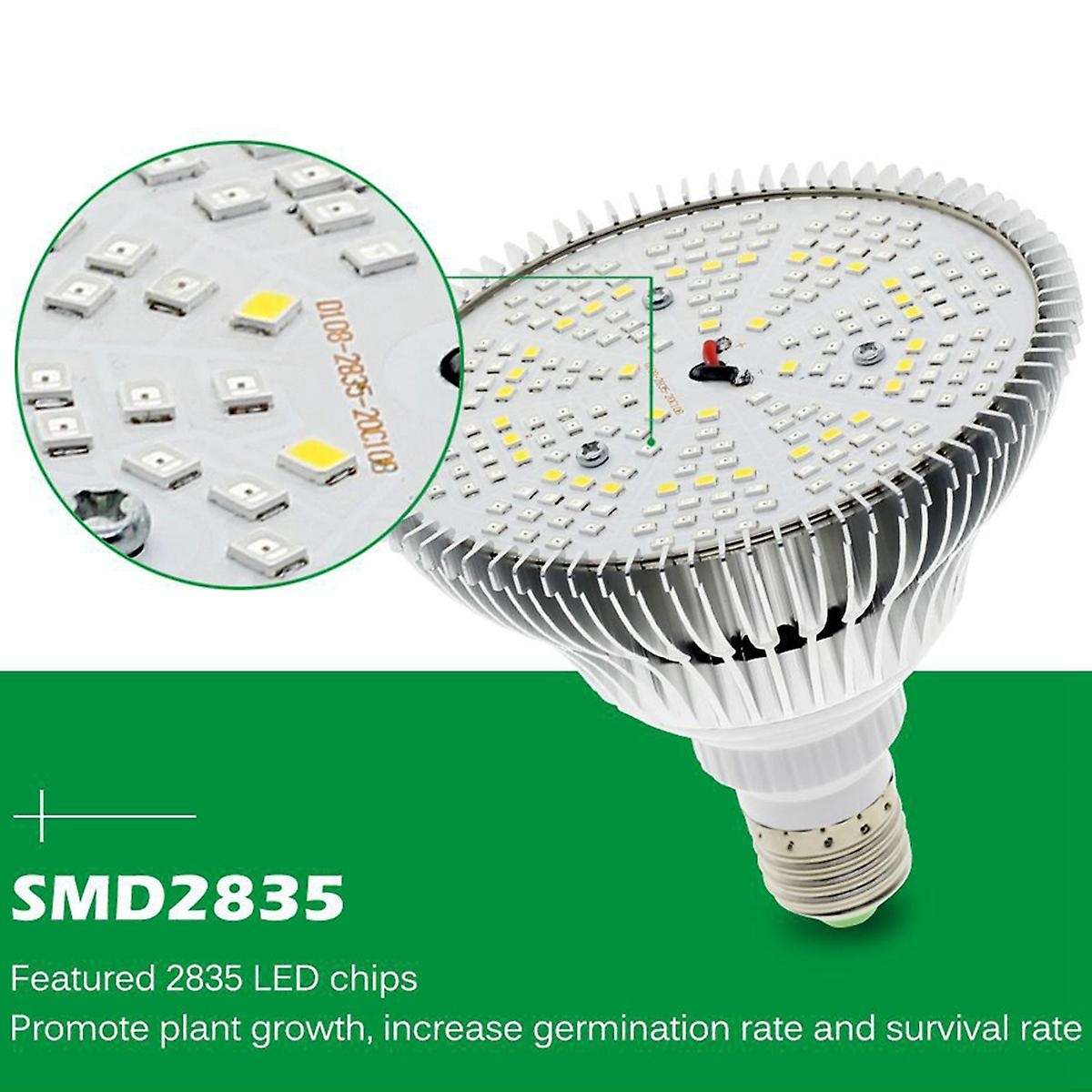 300W LED Plant Light Bulb E27 Growth Full Spectrum Greenhouse Plants Lighting Flower Lamp Hydroponic