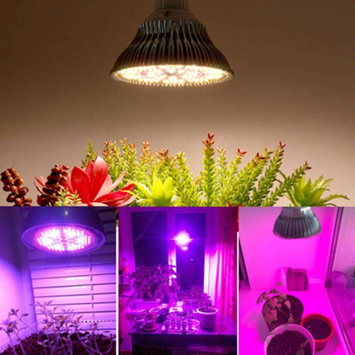 300W LED Plant Light Bulb E27 Growth Full Spectrum Greenhouse Plants Lighting Flower Lamp Hydroponic
