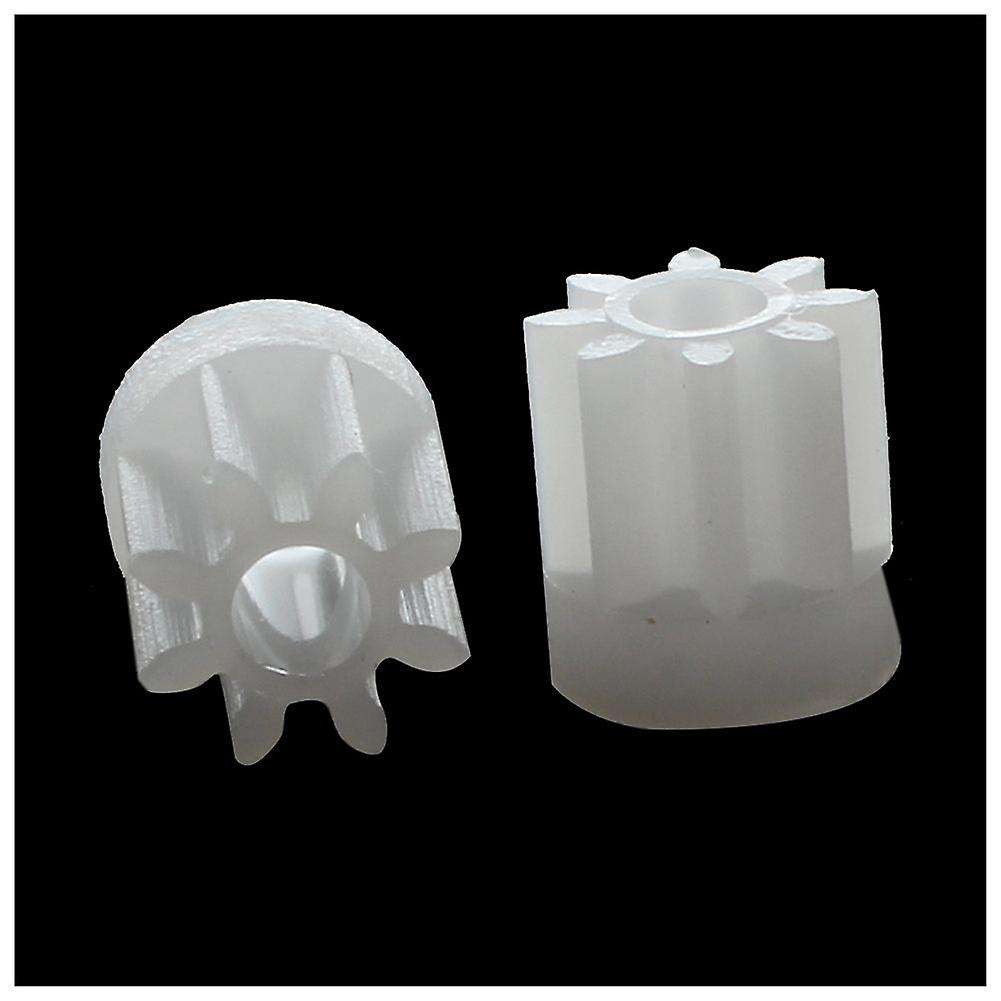30Pcs 0.5 Modulus 8 Teeth Plastic Cog for 2mm Toy Car Motor Shaft