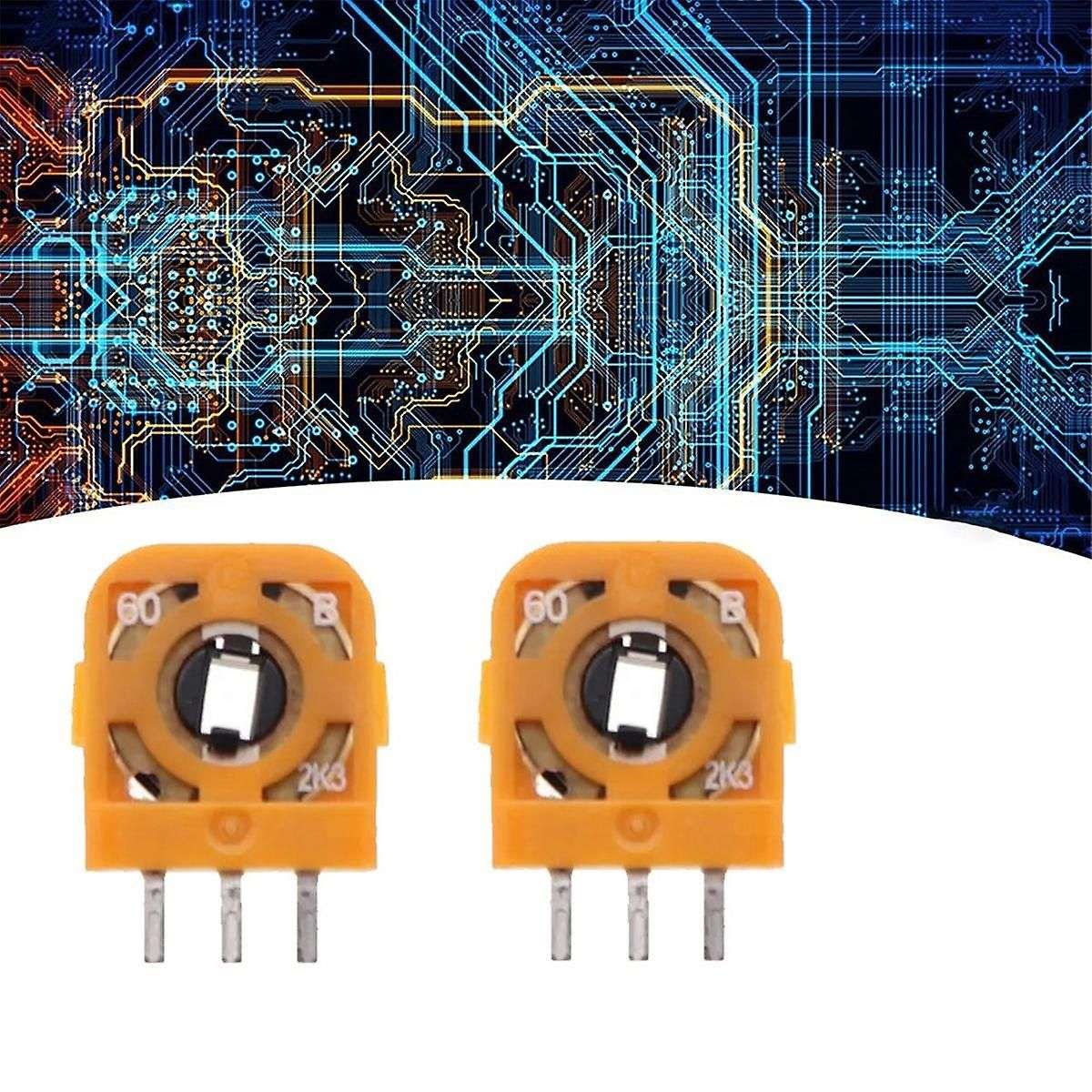 30PCS Joystick Potentiometers Sensor Module Kit for Controllers 2.3Kohn 3D Thumbstick Axis Resistors