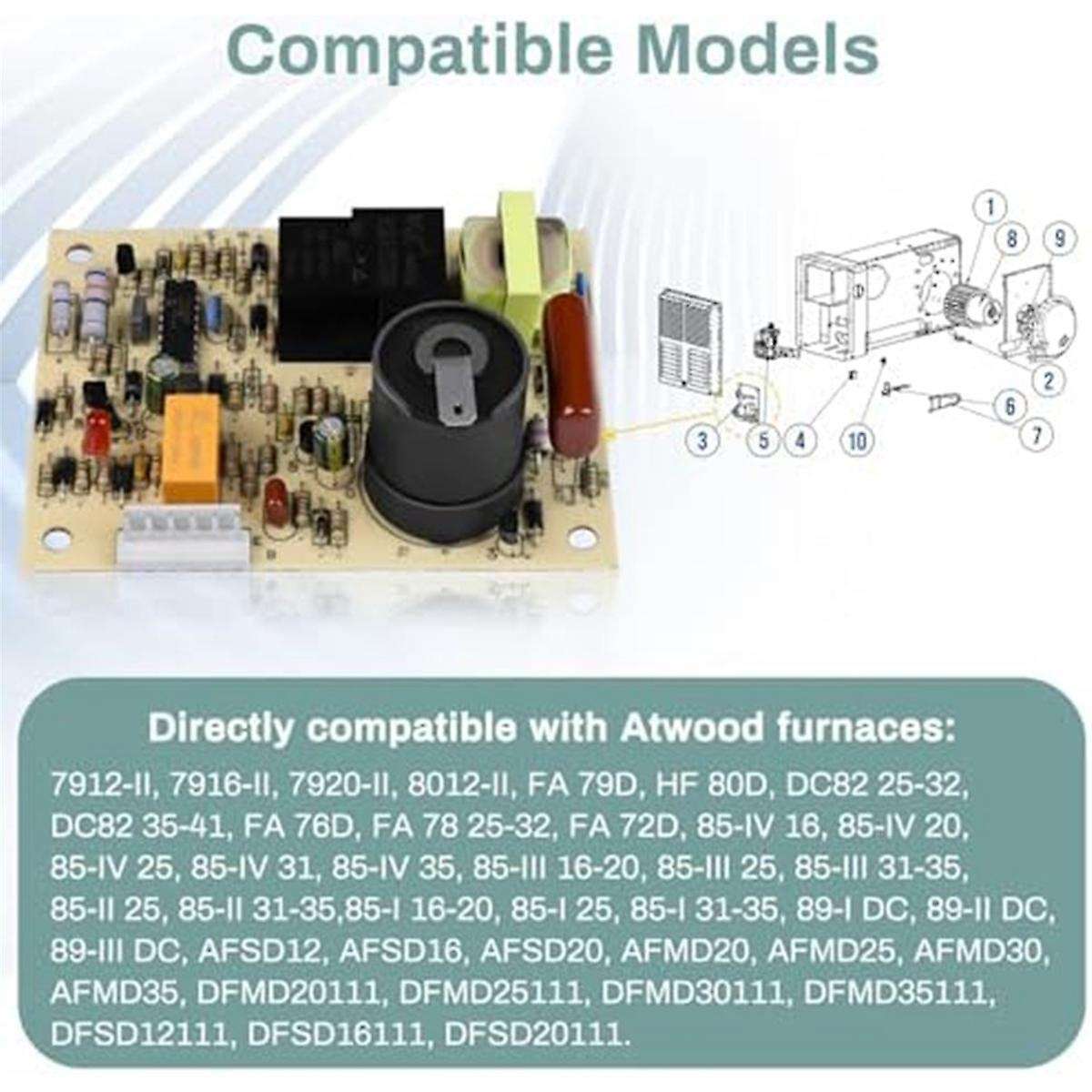 31501 33488 33727 RV Gas Furnace Ignition Circuit Control Board for Hydro Flame