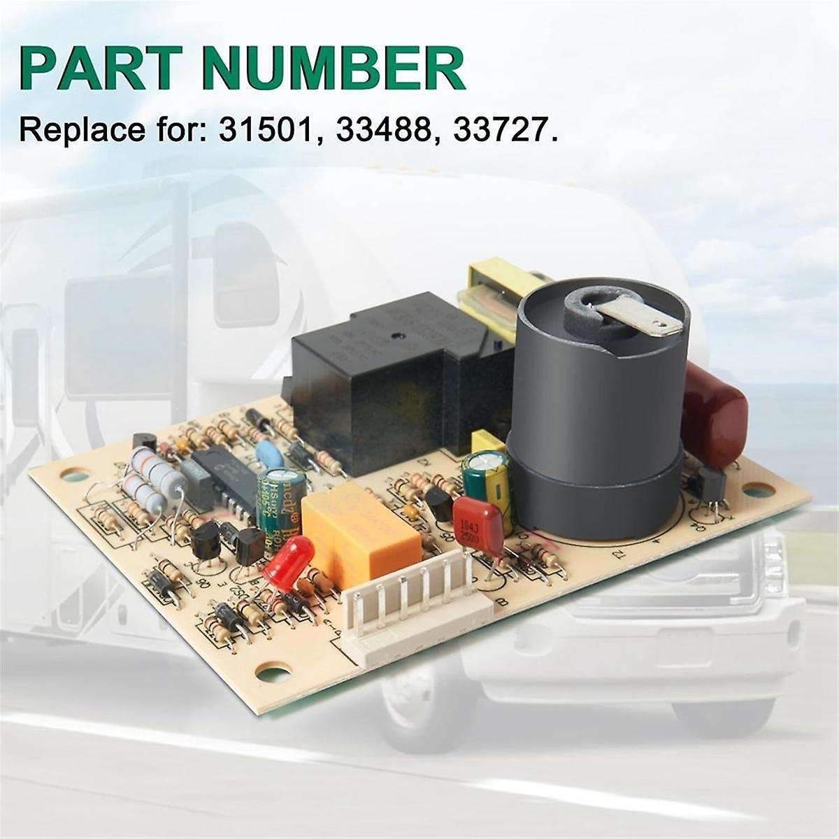 31501 33488 33727 RV Gas Furnace Ignition Circuit Control Board for Hydro Flame