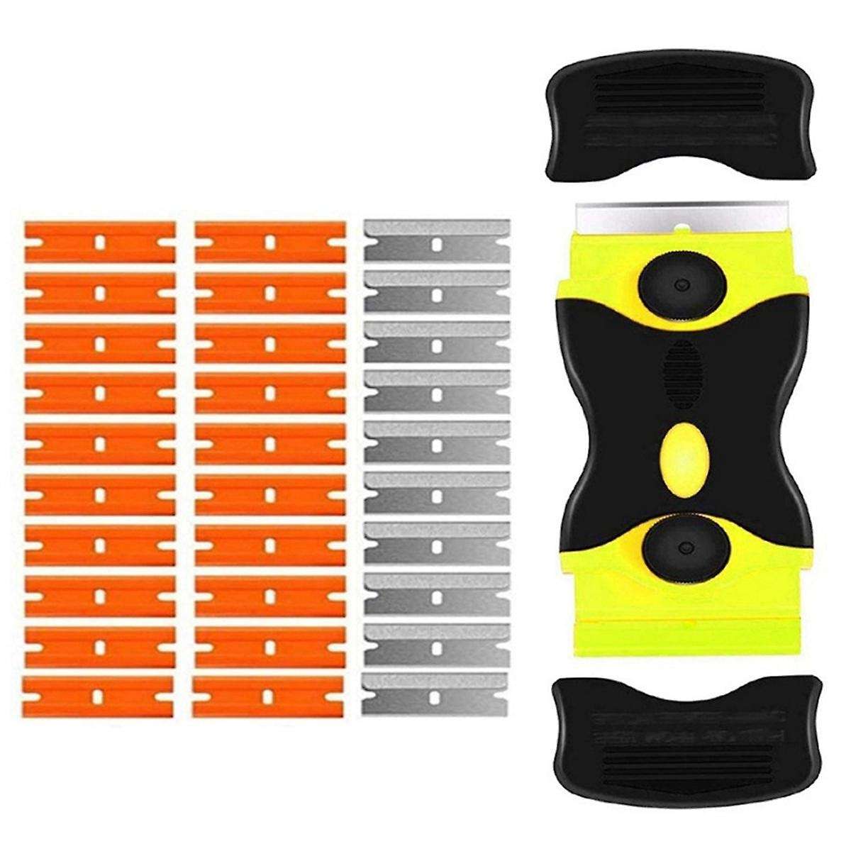 31-Piece Multi-Purpose Scraper Scraper with 20 Plastic and 10 Metal Blades Scraper Cleaning Tools.