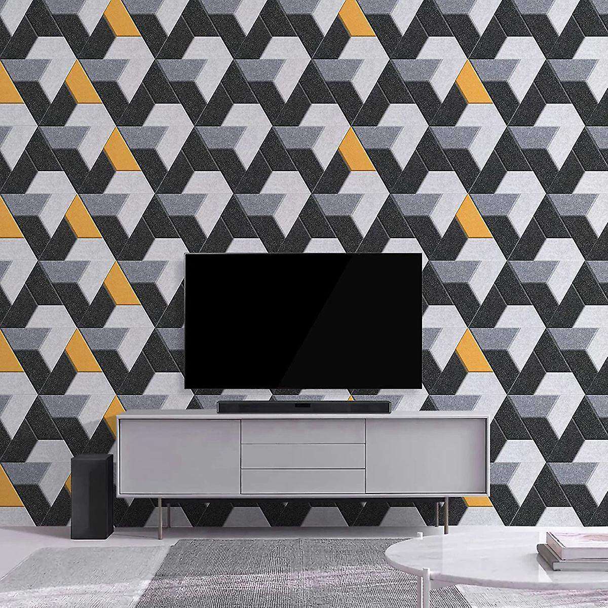 36 Pack Acoustic Panels,hexagon Self Adhesive Soundproof Sound Proof Foam Panels Office Studio,mult