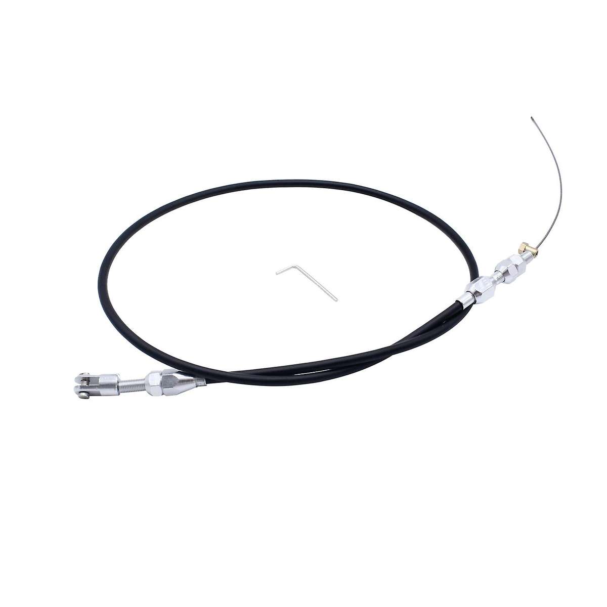 36 Inch Engine Throttle Cable Stainless Steel Black Braided Throttle Gas Cable for LS1 4.8 5.3 5.7 6