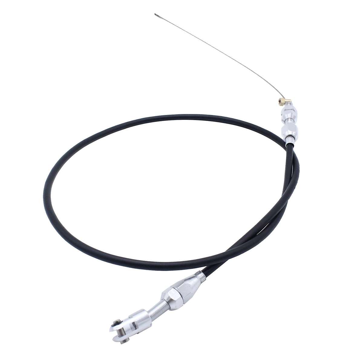 36 Inch Engine Throttle Cable Stainless Steel Black Braided Throttle Gas Cable for LS1 4.8 5.3 5.7 6