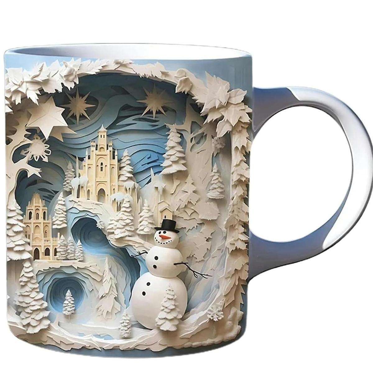 3d Coffee Mug, Design Multi- Ceramic Mug Novelty 11oz Coffee and Tea Mug for Women, Men