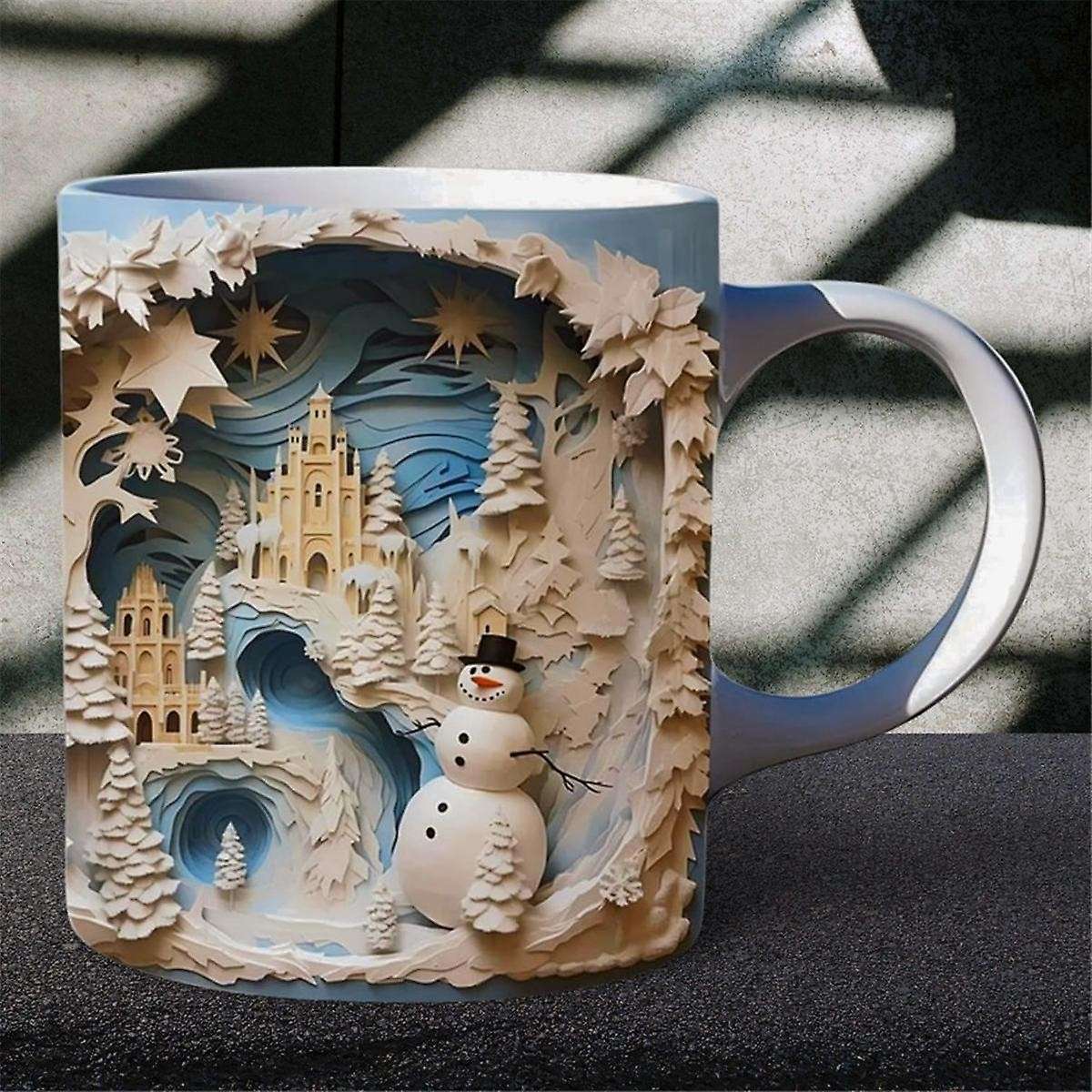 3d Coffee Mug, Design Multi- Ceramic Mug Novelty 11oz Coffee and Tea Mug for Women, Men