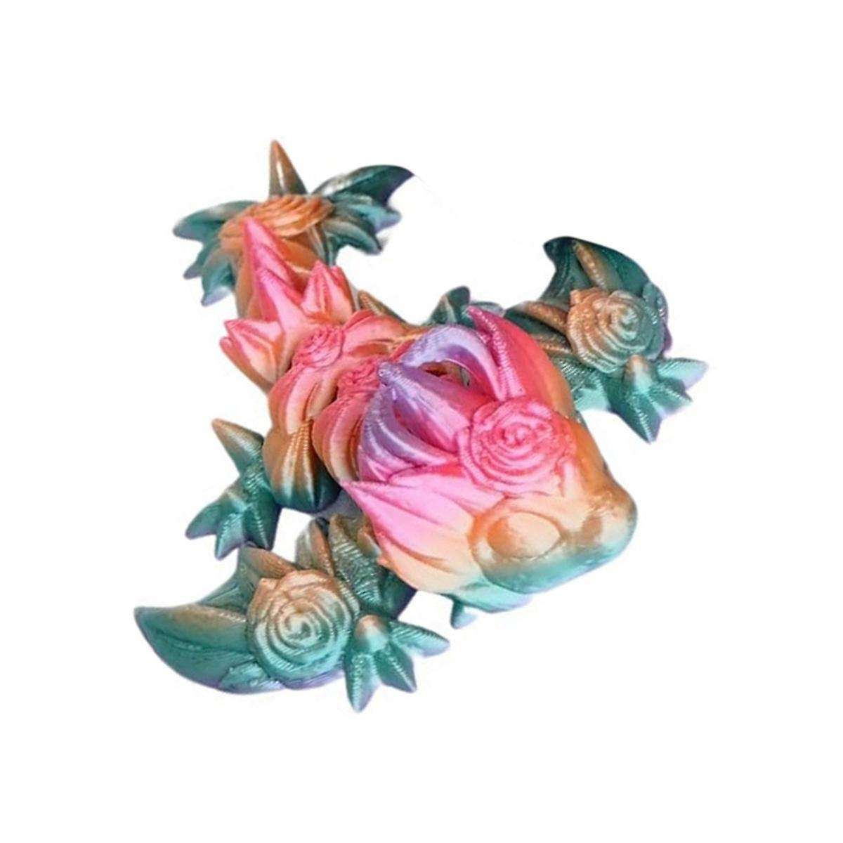3D Printed Dragon Egg Toy with Fully Articulated Dragon Inside, Easter Egg,(Rose Dragon Egg- Pink)