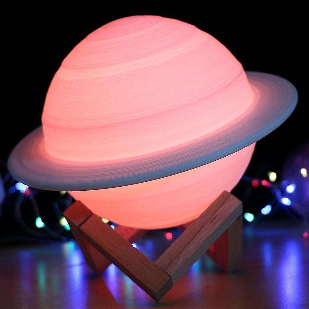 3D Printing Lamp Moon Lamp 16 Colors Changing USB LED Night Light Planet Moon Light Home Decor Gift