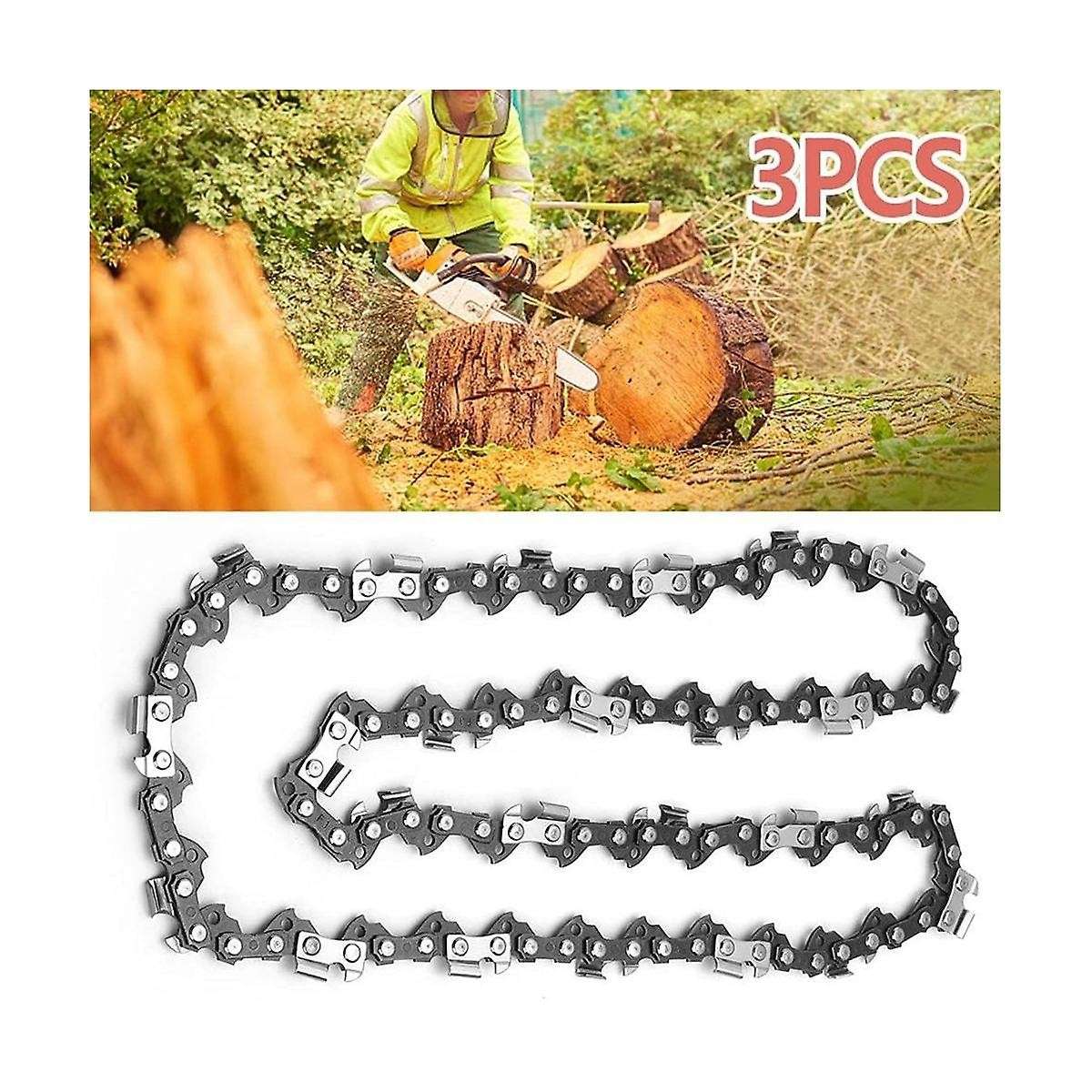3pcs 14 Inch Semi Chisel Chainsaw Chain for Ms170 Ms180, Chainsaw Chain Replacement Drive Links (14i