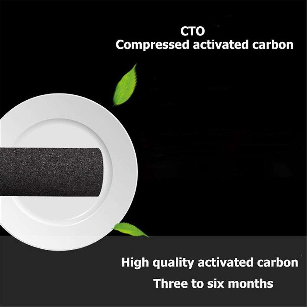 3Pcs 10 Inch CTO Activated Carbon Water Filter,Water Filter Cartridge,Filter the Water Remove the C