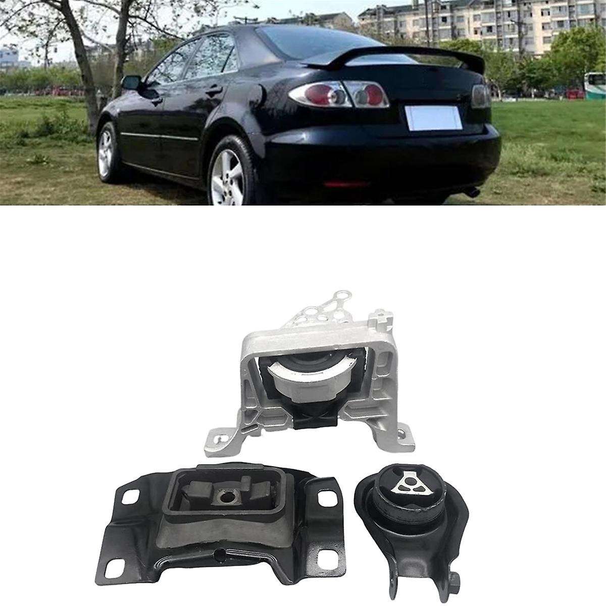 3pcs Engine Mount Kit Bp4k-39-040 Bp4k-39-060 Bp4n-39-070 for 3 (1.6) 2006-2003 Transmission Fixing