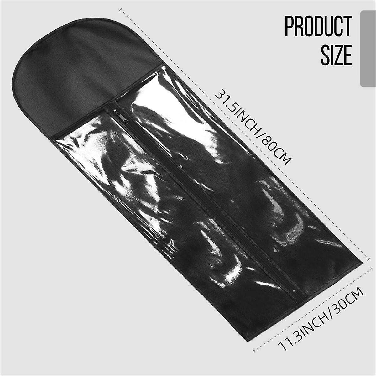 3PCS Extra Long Wig Hanger and Storage Bags, Dustproof and Waterproof Hair Extension Holder, Design
