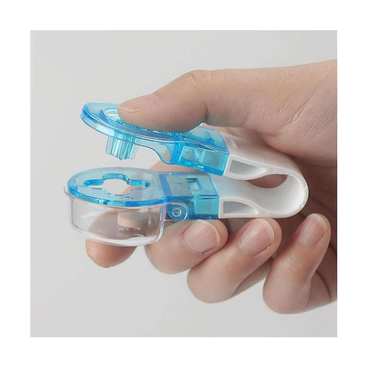 3Pcs Portable Pill Taker,Portable Pill Taker Remover, Pill Cutter,Tablet Dispenser,Portable No Conta