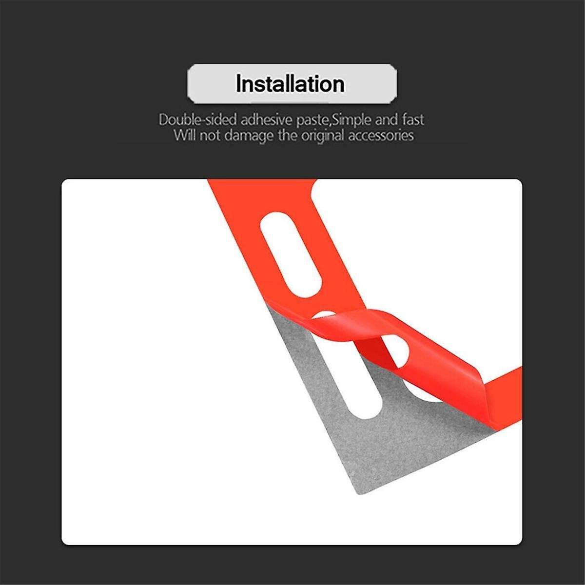 3pcs Red Carbon Fiber Driver Side Dashboard Cover Trim for 8th Gen