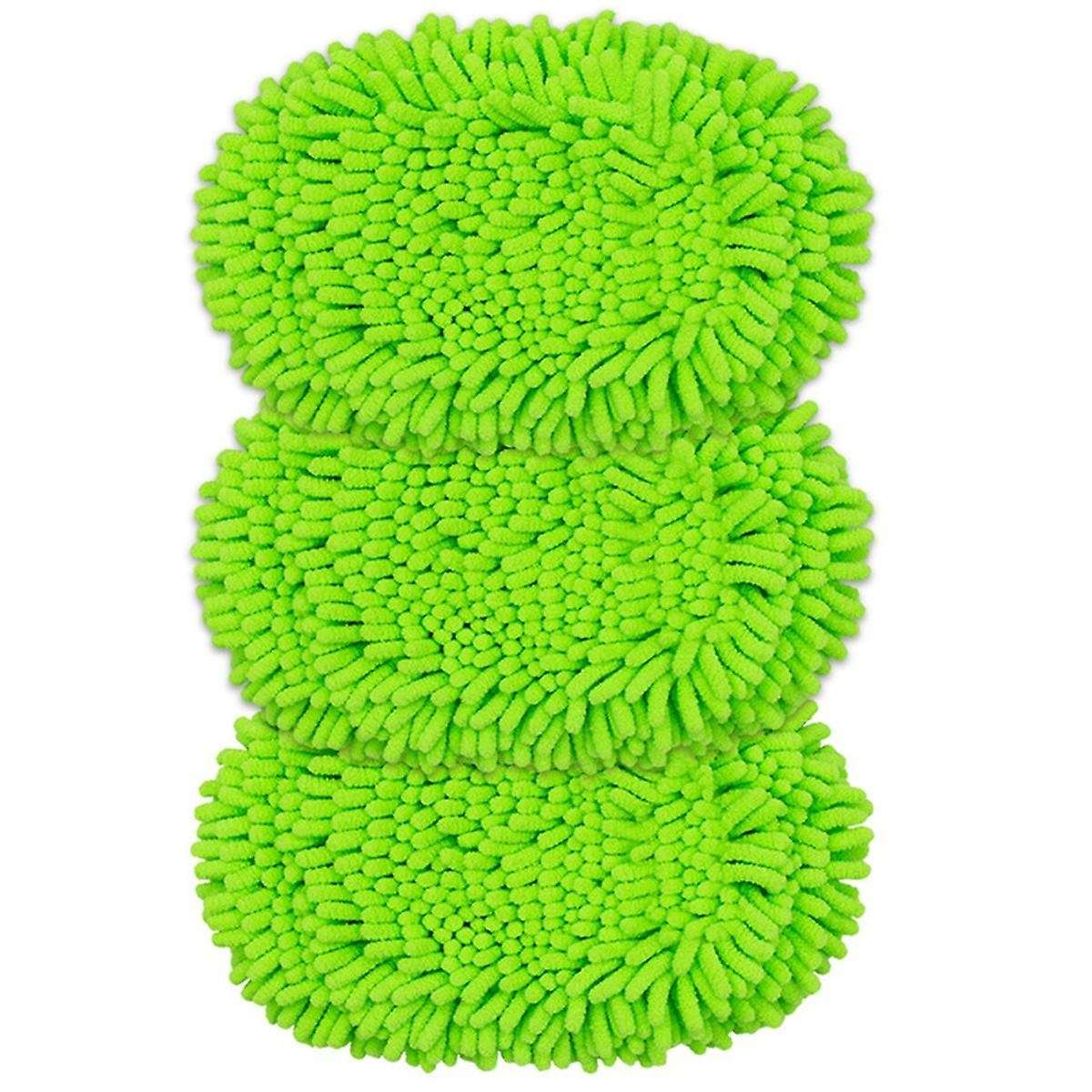 3PCS Reusable Microfiber Mop Pads for Sweeper Dry Sweeping Cloths & Wet Mopping Cloths Washable Wet