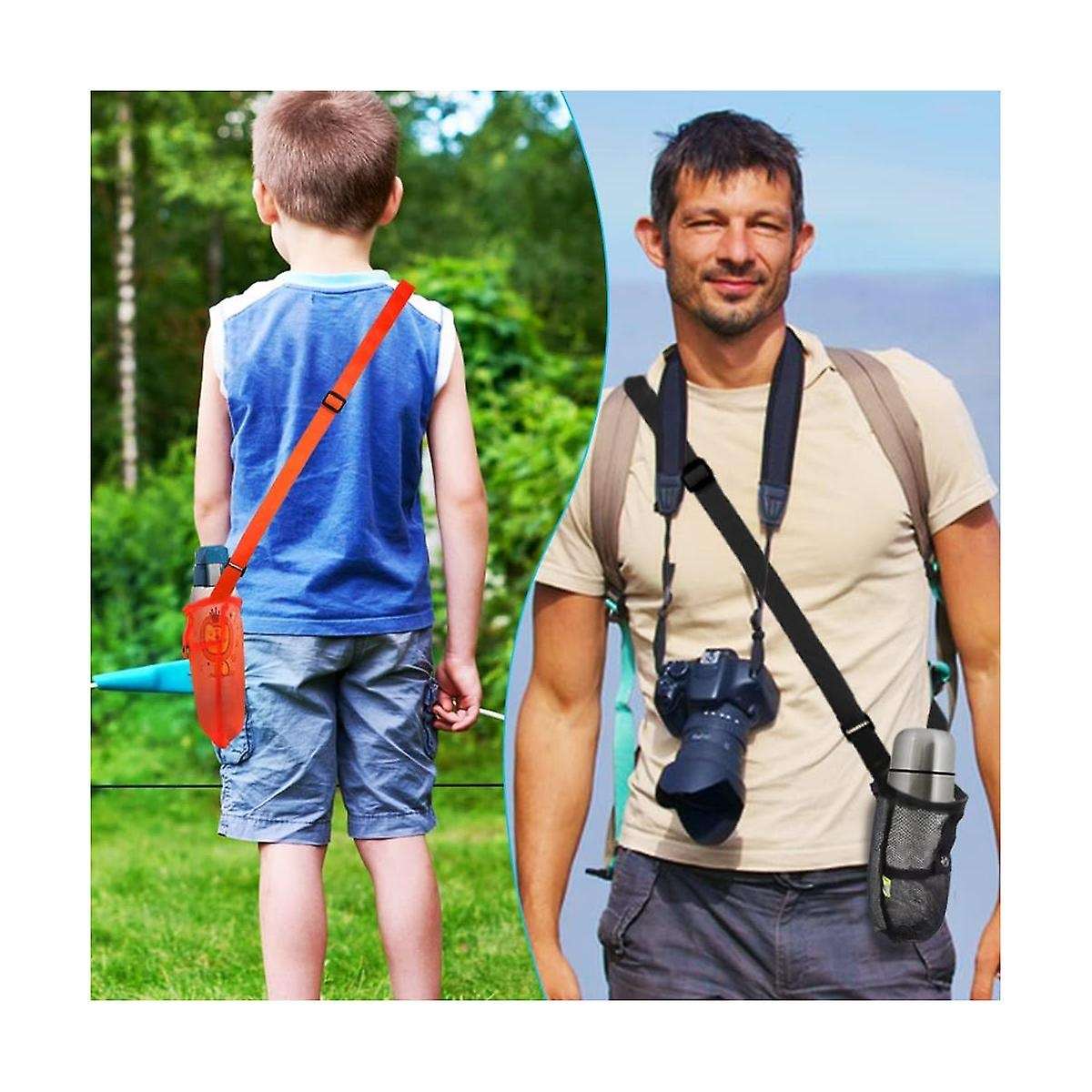 3pcs Water Bottle Holder,portable Bottle Bag Water Bottle Carrier Bag with Adjustable Shoulder Stra