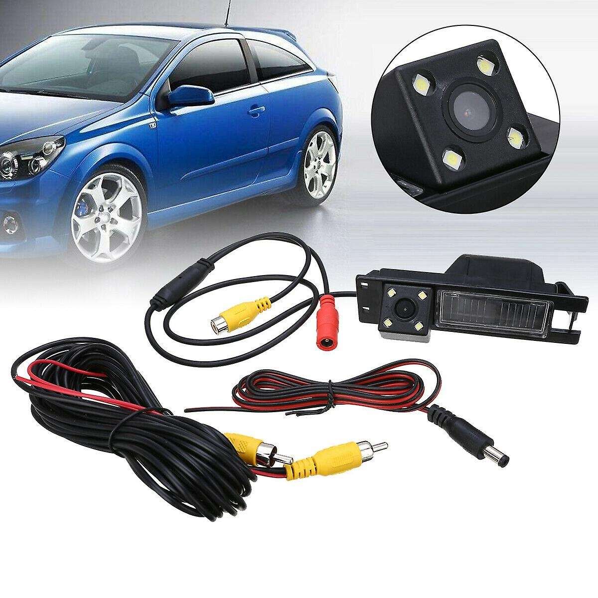 4 LED Dynamic Trajectory HD Rear View Backup Camera Reverse Camera for H J Meriva