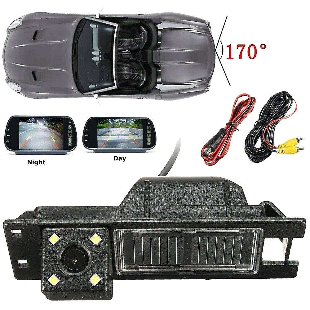 4 LED Dynamic Trajectory HD Rear View Backup Camera Reverse Camera for H J Meriva