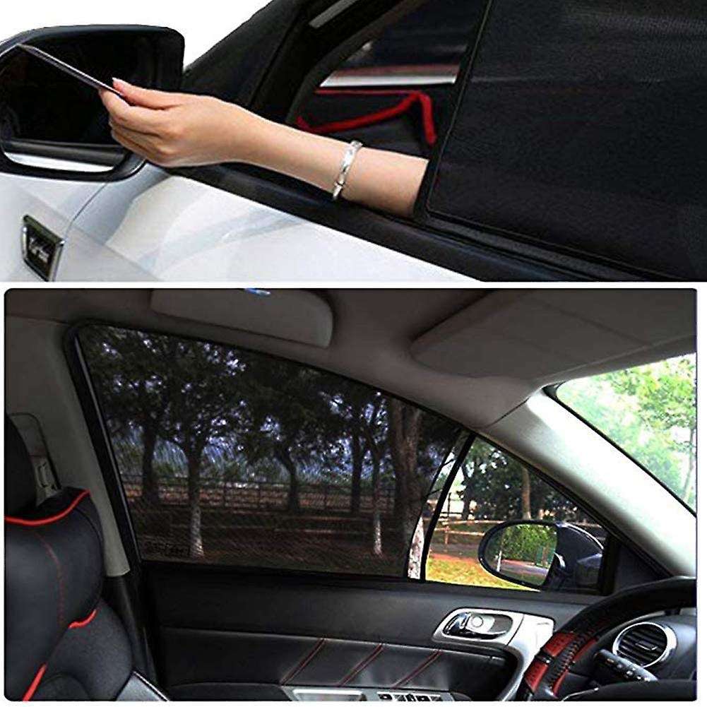 4 Pack Car Window Shades for Side Windows Front and Rear Magnetic Window Screen Baby Window Shade